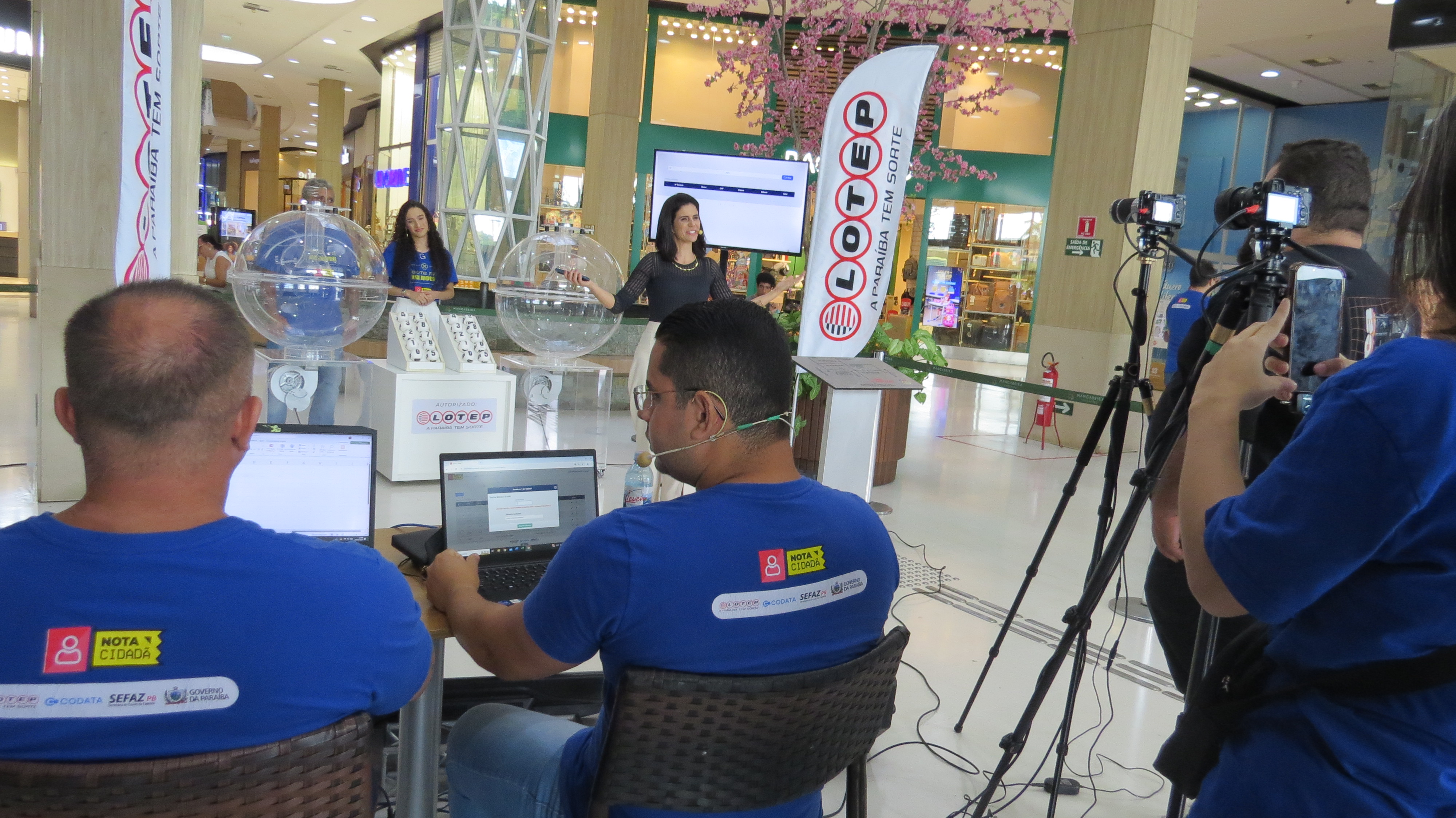 Sorteio ao vivo em João Pessoa