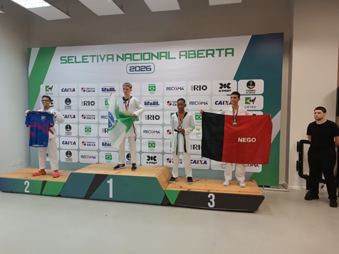 Atleta apoiado pela Lotep conquista medalha de bronze no Grand Slam de Taekwondo no Rio de Janeiro